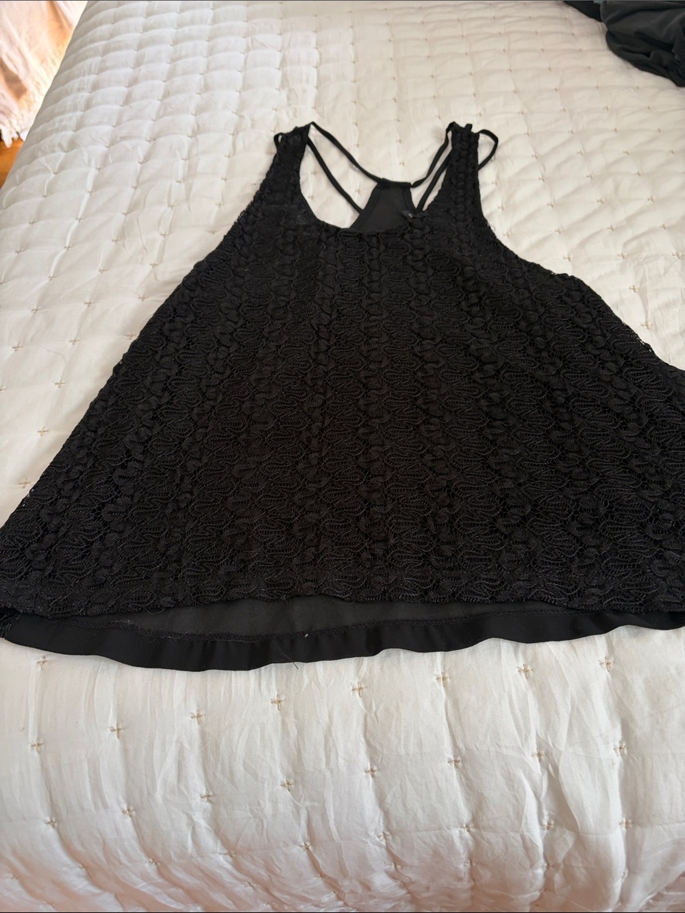 Love Culture Black Lace Racerback Camisole